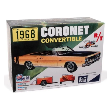 KIT PARA MONTAR MPC DODGE CORONET CONVERTIBLE 1968 1/25 MPC 978